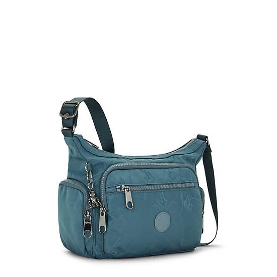 Kipling Gabbie Small Printed Crossbodytassen Donkerblauw Grijs | BE 1145VR